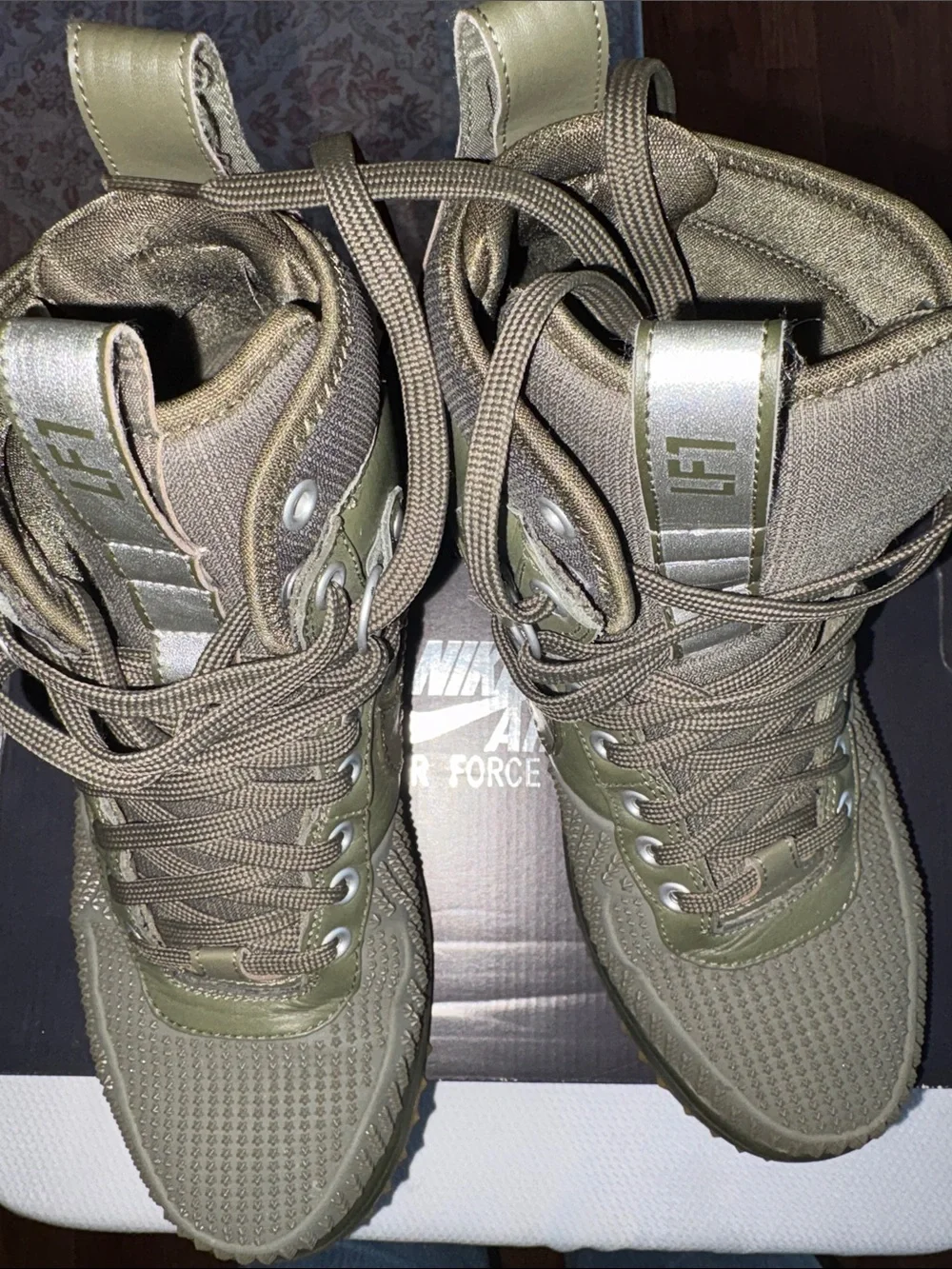 Nike Air Force 1 Olive Green Men’s duck boot Tactical Lace-Up Boots